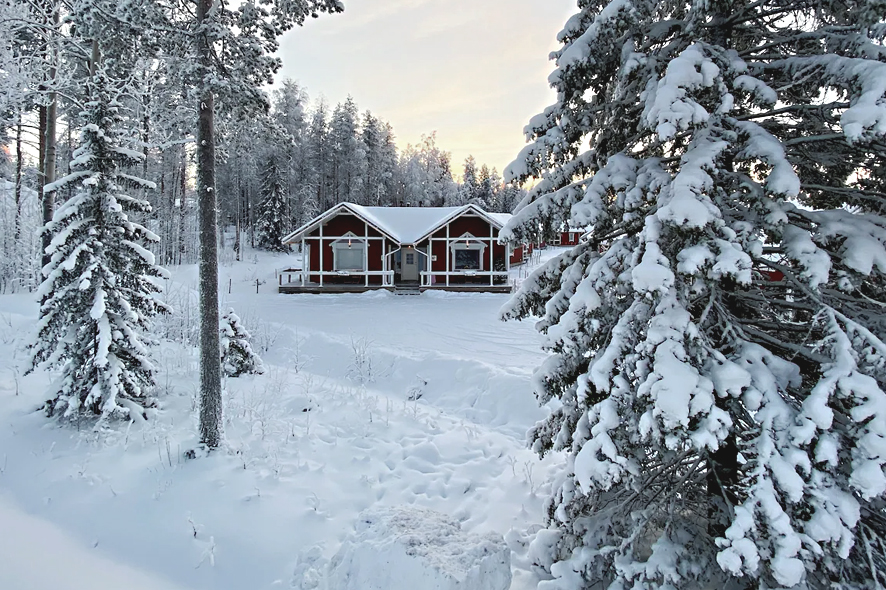 Santa claus holiday village